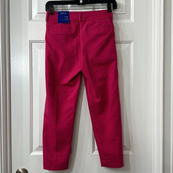 NWT Apt. 9 pink capri pants - Picture 4 of 7